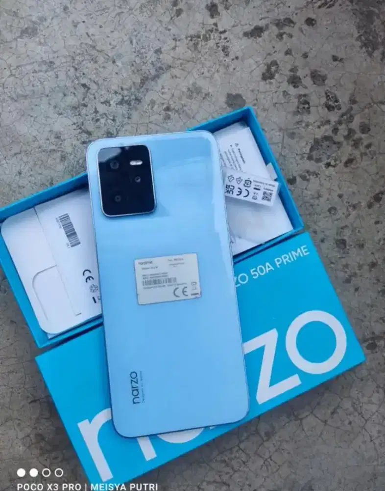 Hp realme narzo 50 prime ram 4/64 orian semua masih mulus lokasi cadas
