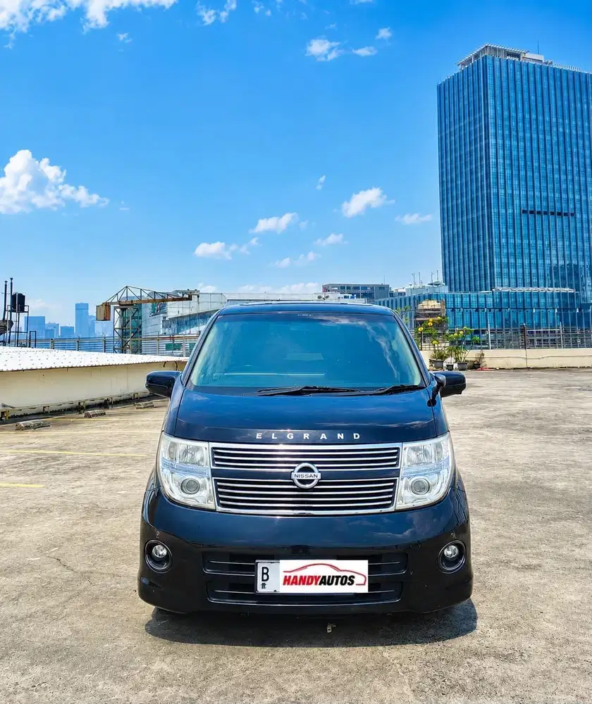 Nissan Elgrand HWS Black Leather 2008 Automatic Hitam Metalik