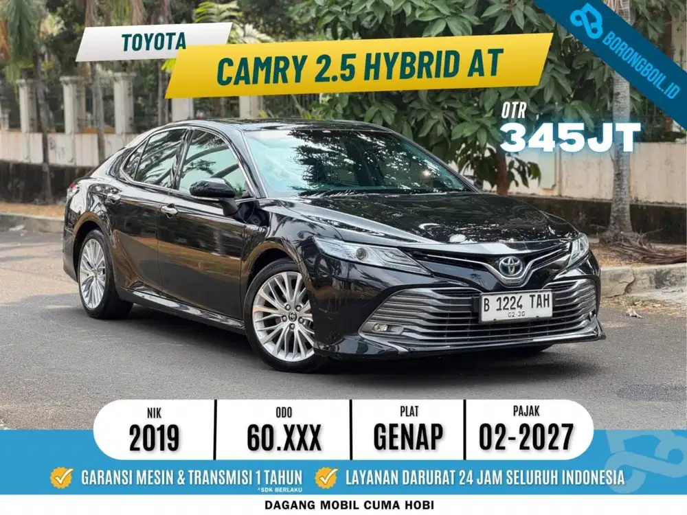 Camry 2.5 V Hybrid AT Hitam Metalik 2019