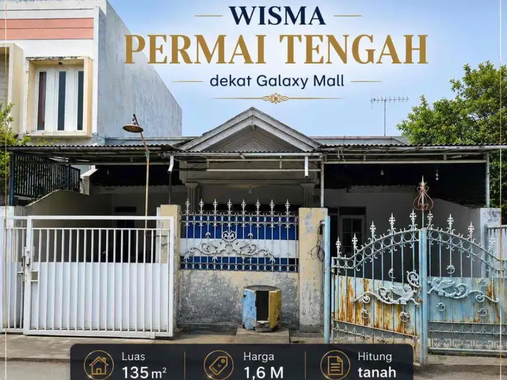 Hitung Tanah‼Wisma Permai Tengah dekat Galaxy Mall