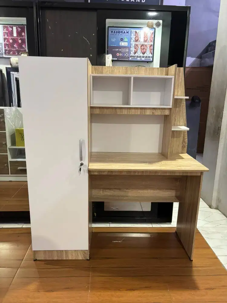 MEJA BELAJAR MINIMALIS SONOMA