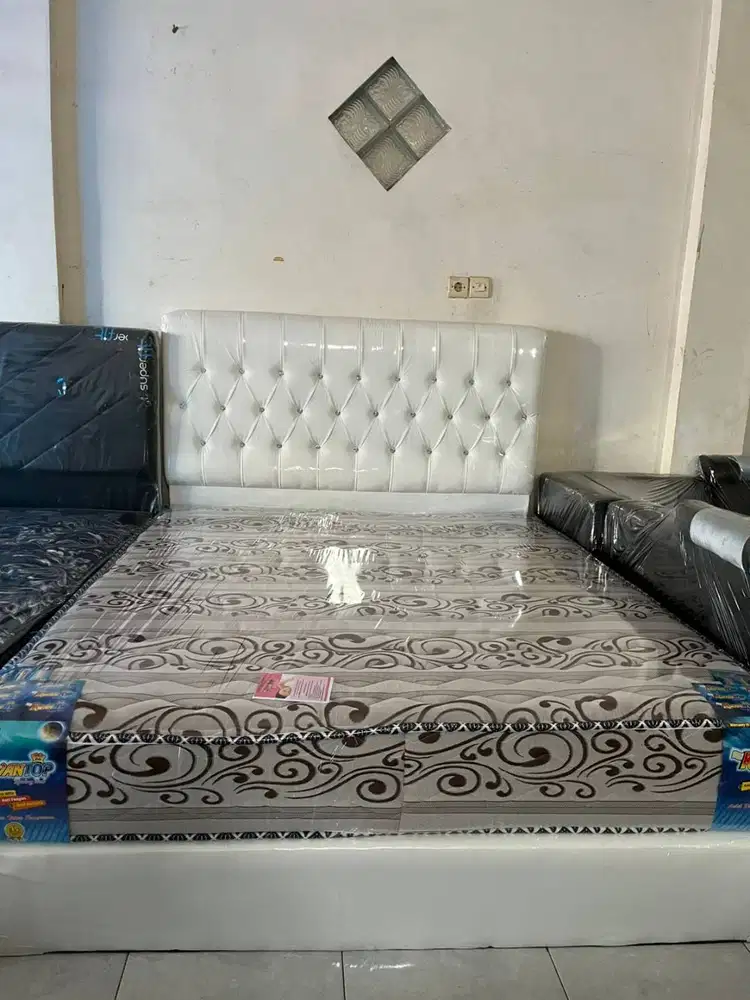 PROMO SET SPRINGBED DIVAN UK 160 TERMURAH SALE