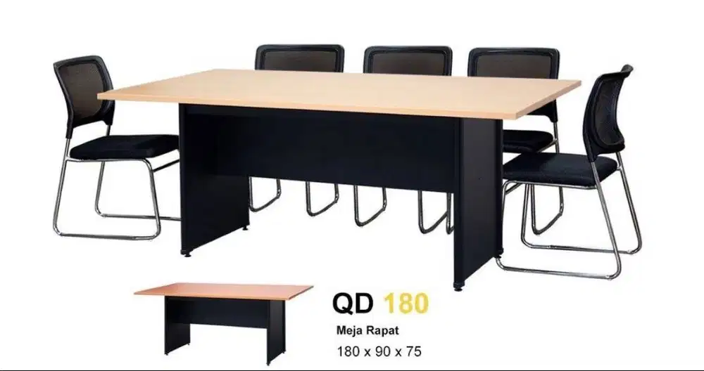 PROMO MEJA MEATING KERJA QD 180 TERMURAH SALE