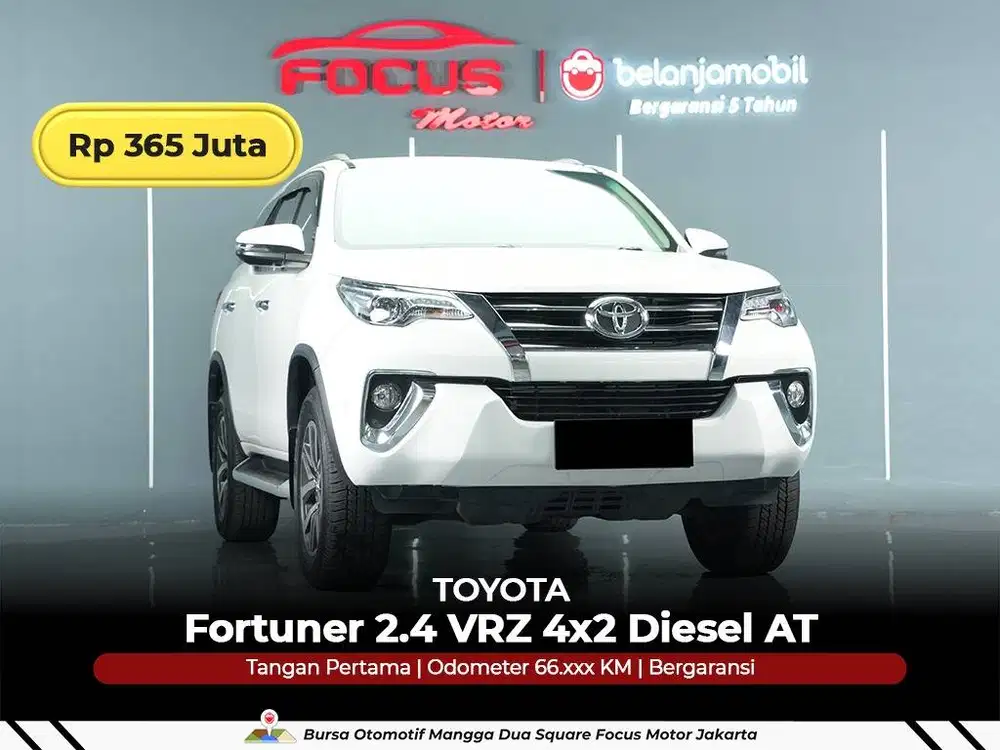[ GARANSI 5TH ] Toyota Fortuner 2.4 VRZ 4x2 Diesel 2020/2021