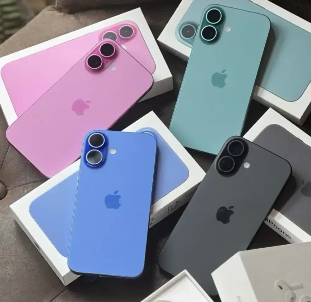 KREDIT IPHONE 16 128GB SYARAT KTP SAJA PROMO BUNGA0% DAN FREE CICILAN