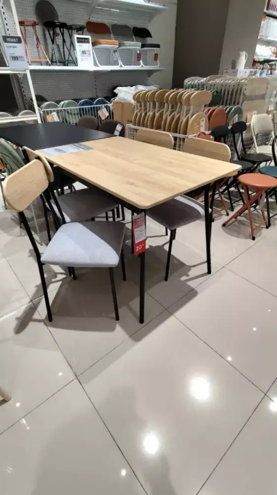 MEJA MAKAN SET MINIMALIS