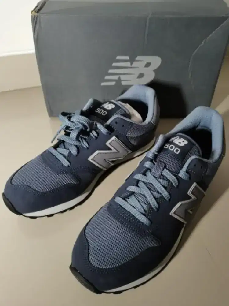 Jual sepatu New Balance 500 v2 warna Navy/Grey