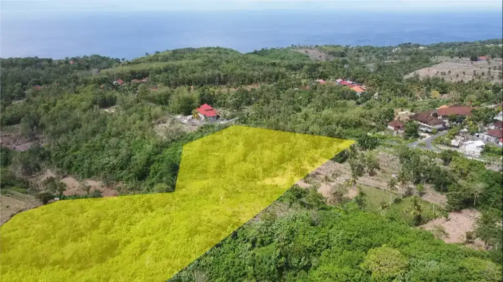 Dijual Tanah Luas Nusa Penida dekat Pelabuhan & Pantai Sental