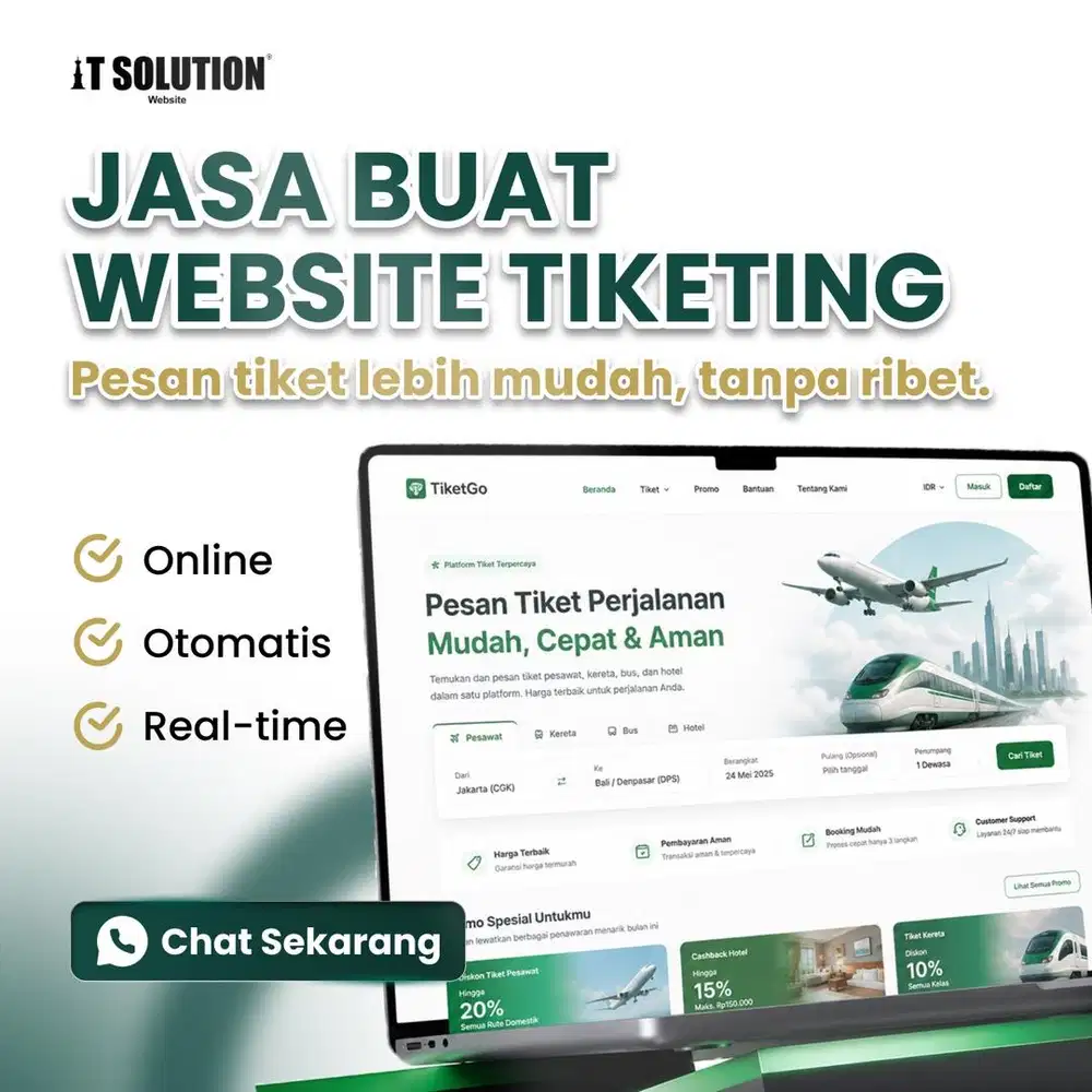 Pembuatan Website Agen Tiket Profesional dan Seo Friendly