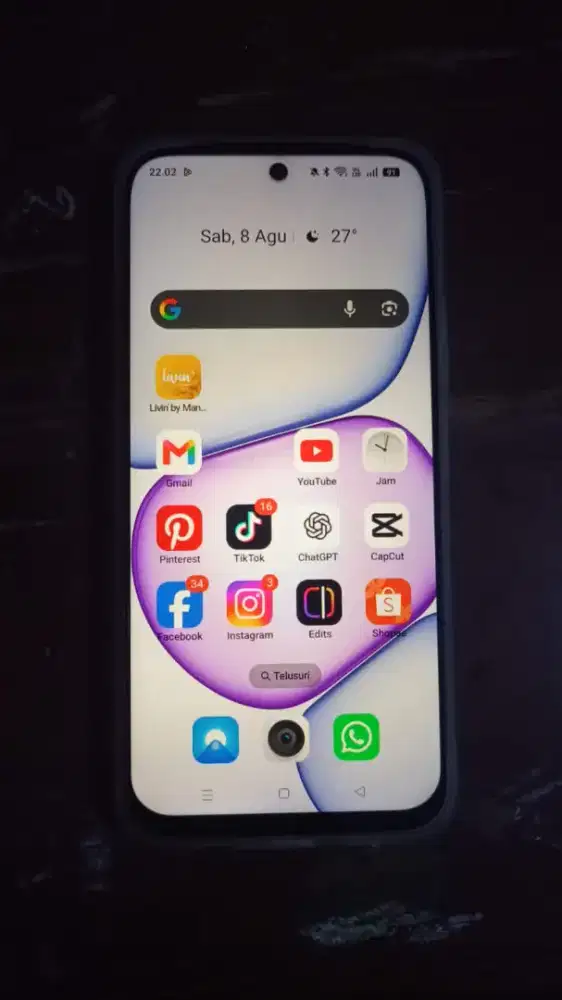 Realme C100 PUTIH 8/256 | LIKE NEW | baru beli 1 Agustus
