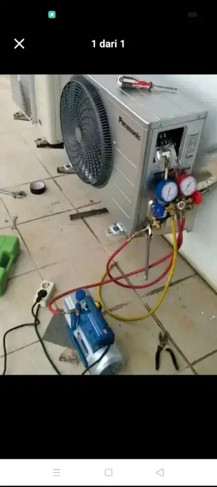 Jasa servis AC kulkas mesin cuci kompa air dll