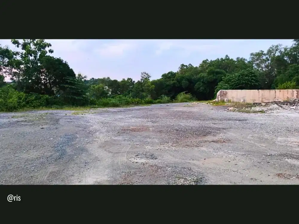 Tanah Kavling Luas Ex Batch Plant Jalan Lebar Truk Molen Lewat Belakang Giic