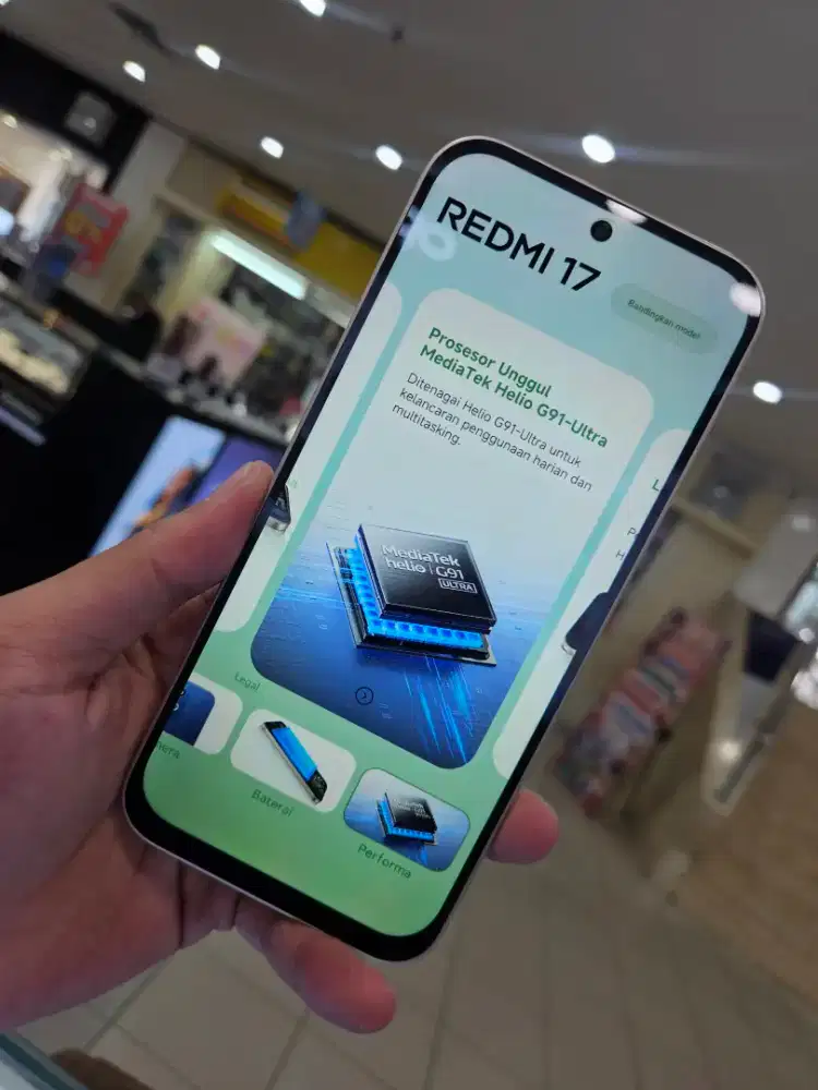 REDMI 17 BASIC RAM 6/128GB GARANSI RESMI 15 BULAN.