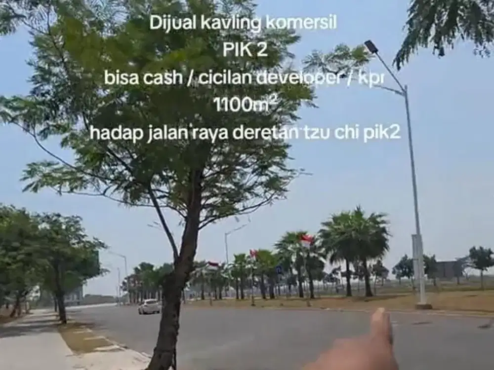 Dijual kavling komersil pik2 1000m2 dekat sekolah tzu chi