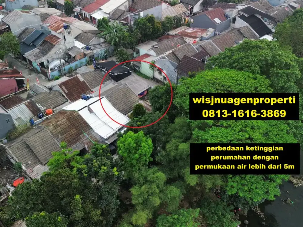 Rumah Tanah Luas Cilebut Bumi Pertiwi 2 dekat Stasiun tanah Huk Udara Segar