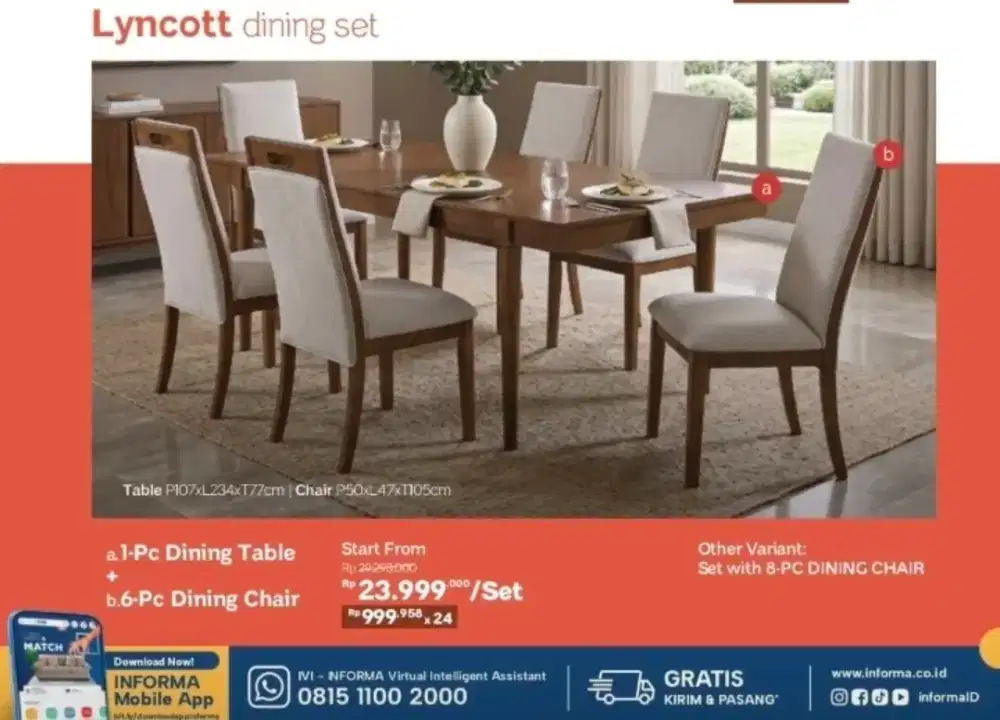Lyncott dining set