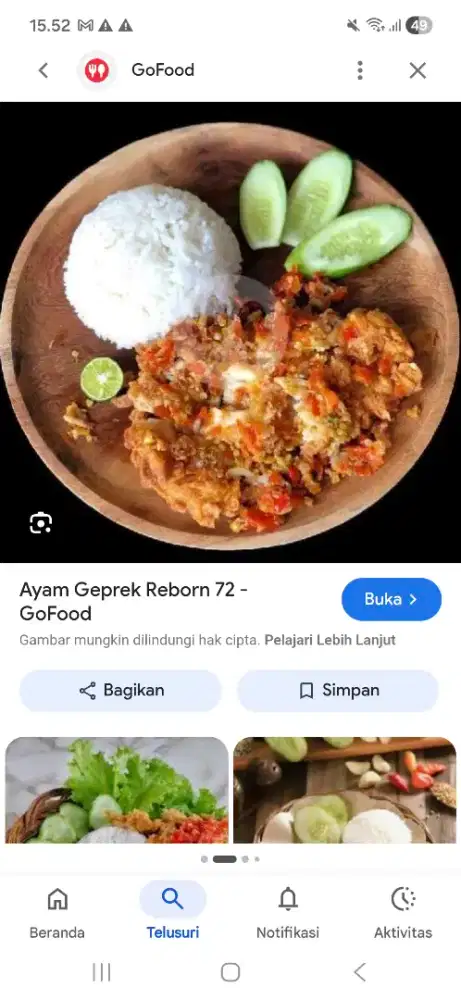 Jaga stand ayam geprek