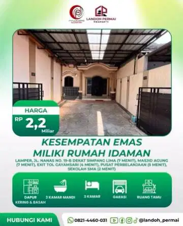 FOR SALE - RUMAH PREMIUM - AREA LAMPER SEMARANG - NEGO KEPEMILIK