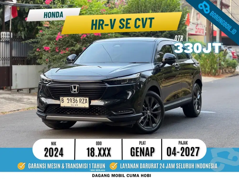 TANGAN PERTAMA! HONDA HRV 1.5 SE CVT 2024 HITAM METALIK