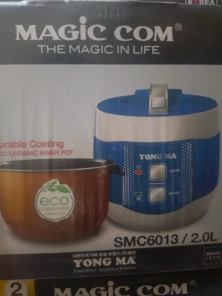 Magic com yong ma 2 liter baru