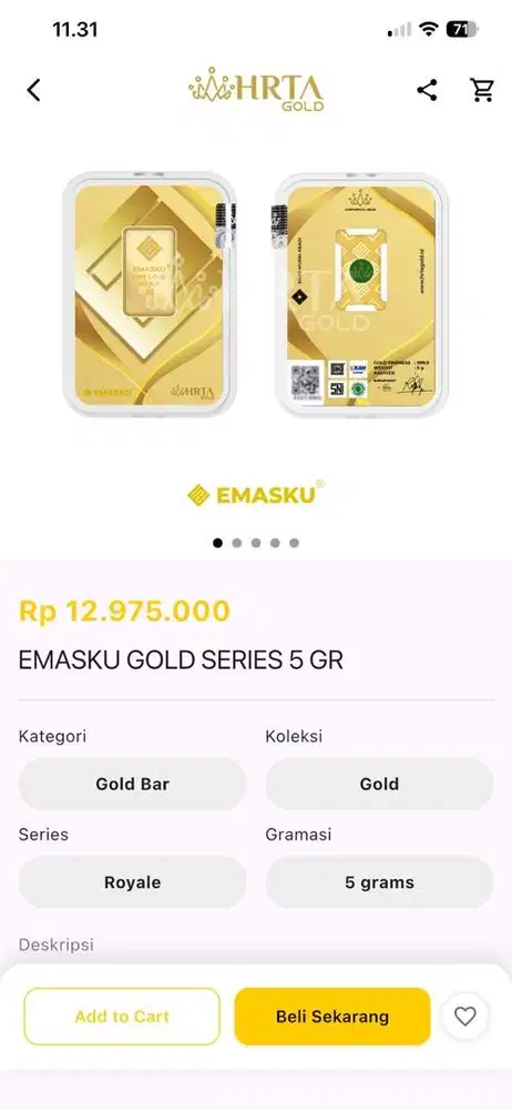 Logam mulia antam hartadinata
