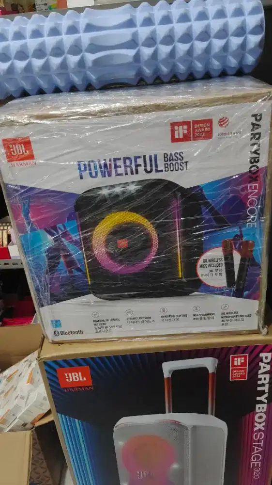 Jbl Partybox Encore 2 mic portable bluetooth karaoke speaker by Harman