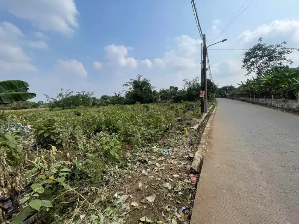 Miliki Tanah Cisauk SHM 100Jtan Pinggir Jaan - Cocok Invest/Hunian - 10 Menit Stasiun Jatake