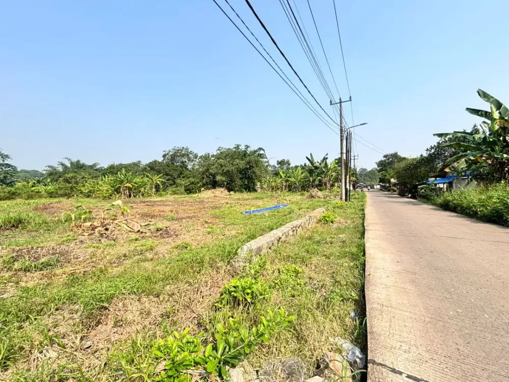 Dijual Tanah Kavling Tepi Jalan 11 Menit Stasiun Jatake