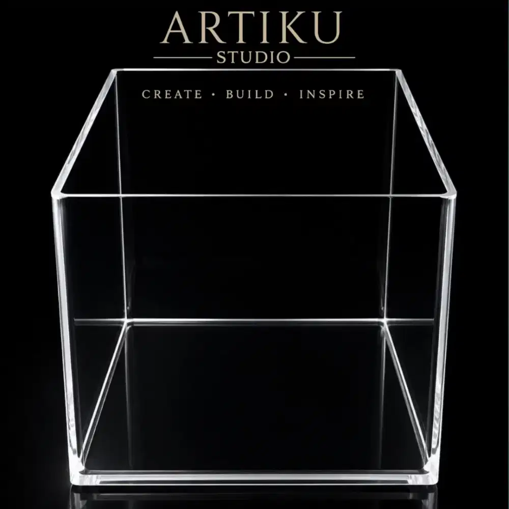 Aquarium Akrilik Custom 20×20×20cm – ARTIKU Studio