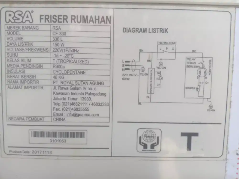 Frezer box RSA 300 Liter