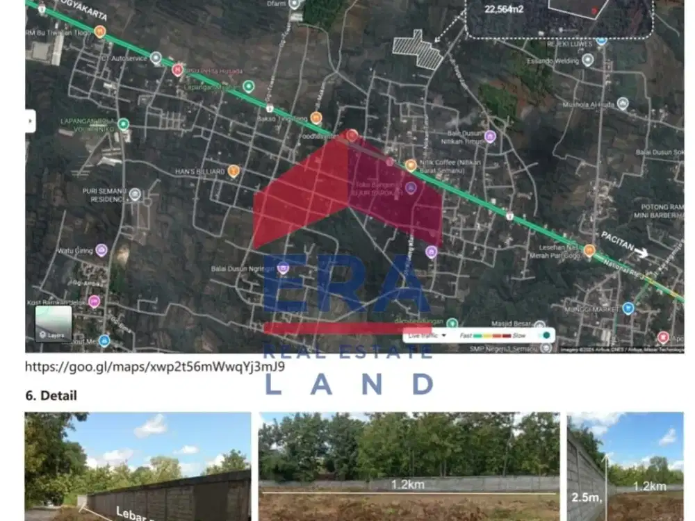 Dijual Tanah di Zona Industri Nitikan Barat Gunung Kidul Yogyakarta