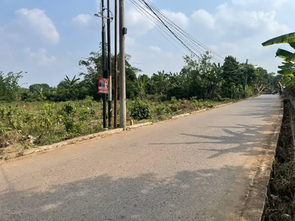 Tanah Murah Cisauk SHM 100Jtan Pinggir Jaan - Cocok Invest/Hunian - 10 Menit Stasiun Jatake
