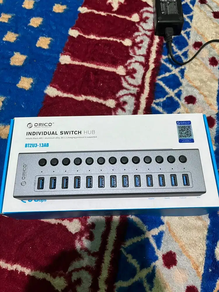 ORICO 13 port USB Hub With Individual Switches - BT2U3-13AB