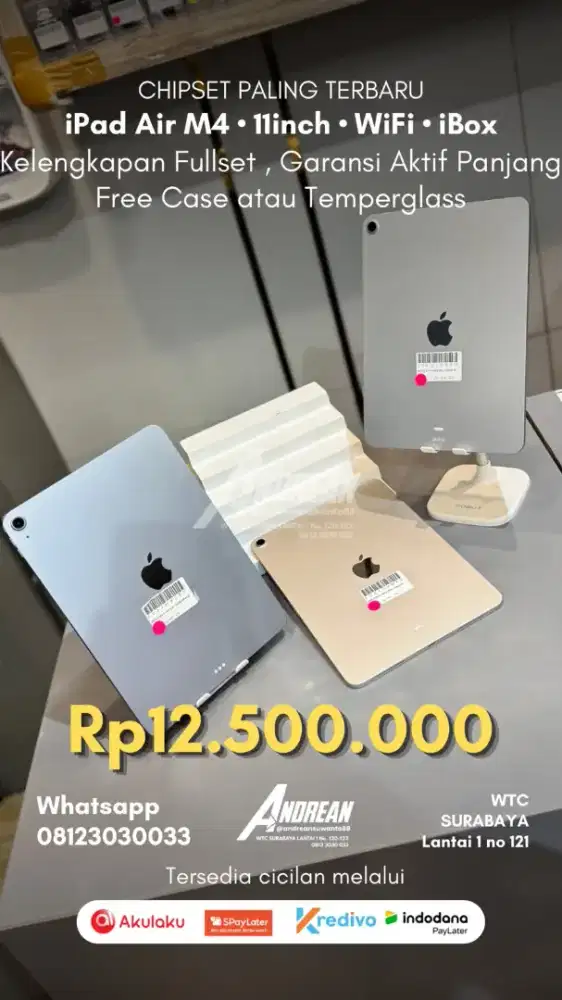 ipad Air 8 (M4) 128gb wifi only 11 inch