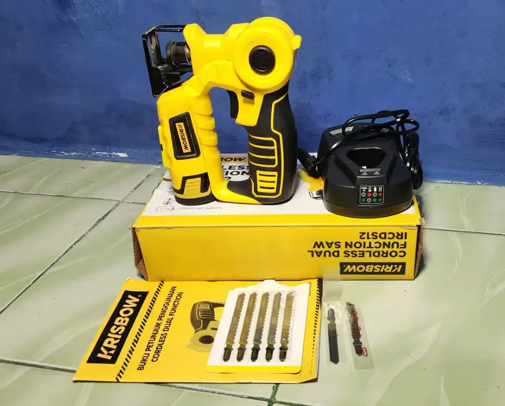 Krisbow Mesin Gergaji Jigsaw Dual Function Saw 12V IRCDS12