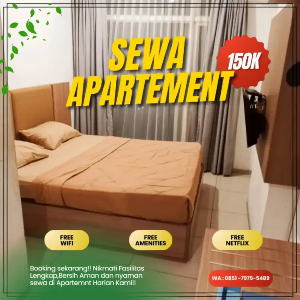 Sewa Apartemen Springwood Residence Harian/Transit Termurah Tangerang