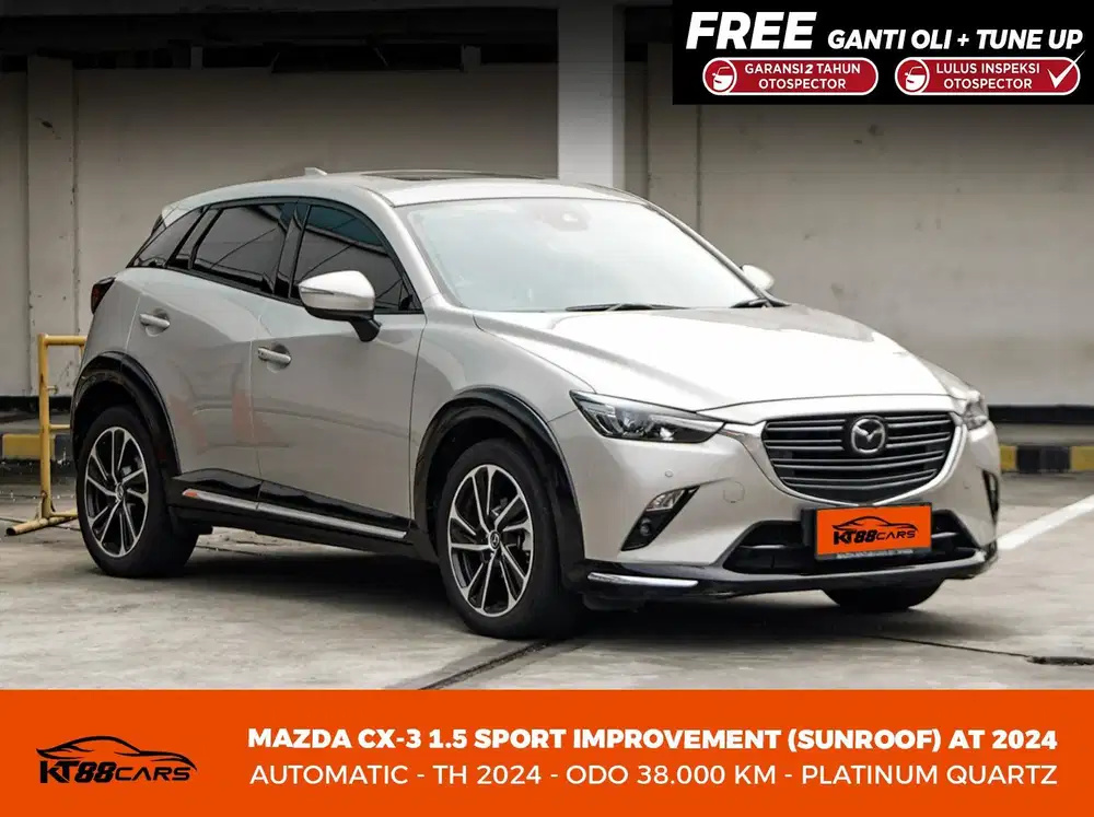 DP MINIM 15jt!! Mazda CX3 Sport Imporovment 1.5 AT(SunRoof) Tahun 2024