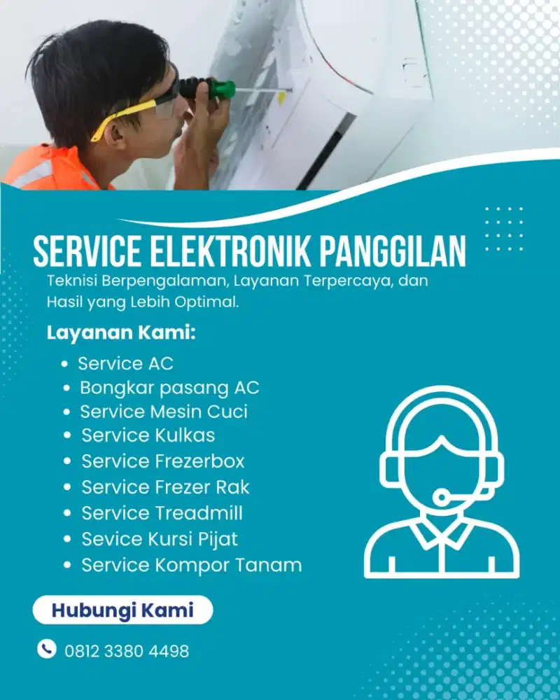 Service Kulkas Mesin CucuKursi Pijat Servis Bongkar Pasang AC Treadmil