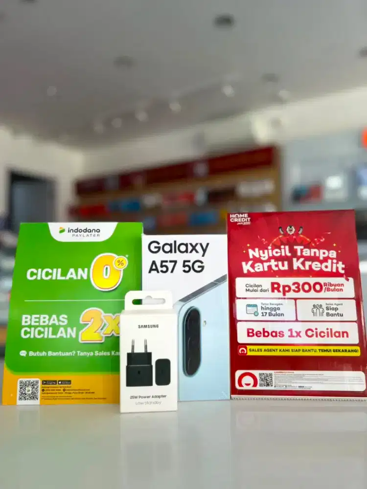 SAMSUNG GALAXY A57 ICE BLUE 8/128||CICILAN CUKUP KTP SYARAT MUDAH