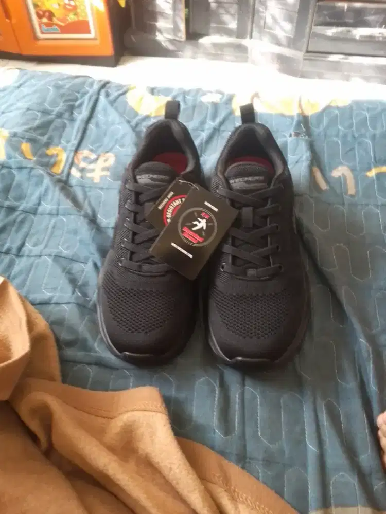 Skechers Work Stamina Airy SR SN200117 Black - Ukuran 43 Original