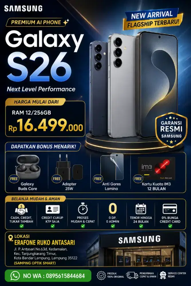 samsung galaxy s26 credit tenor hingga 24bulan 0bunga