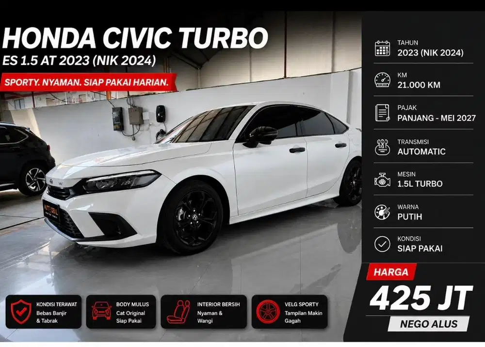 Honda civic turbo rs nik 2023 pemakaian 2024