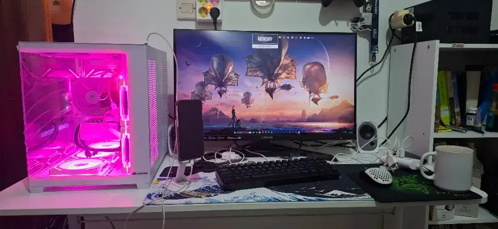 PC Gaming RTX 5060 DDR5 32GB + Monitor Lenovo 27inch 2K 200HZ