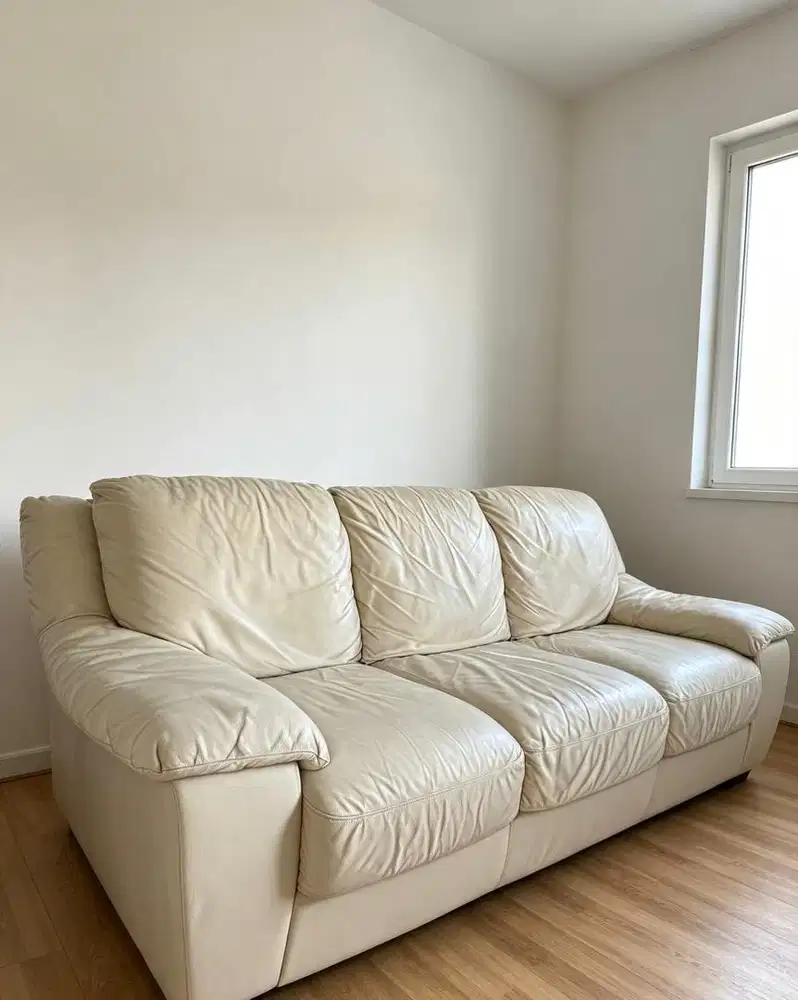 Sofa Natuzzi 3 Seater Full Italian Leather Genuine ( Kulit Asli Sapi )