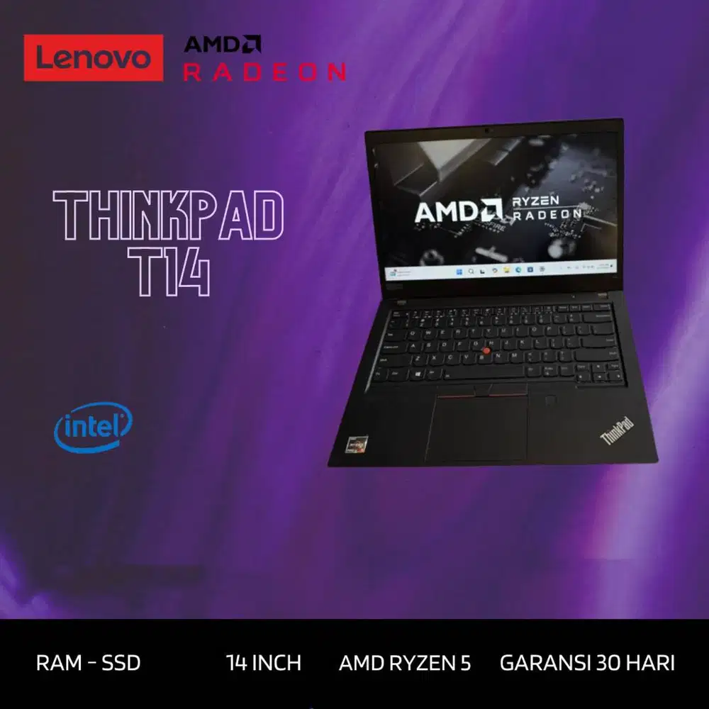 Lenovo Thinkpad T14 AMD Ryzen 5 Pro 4650u VGA AMD Radeon *RC