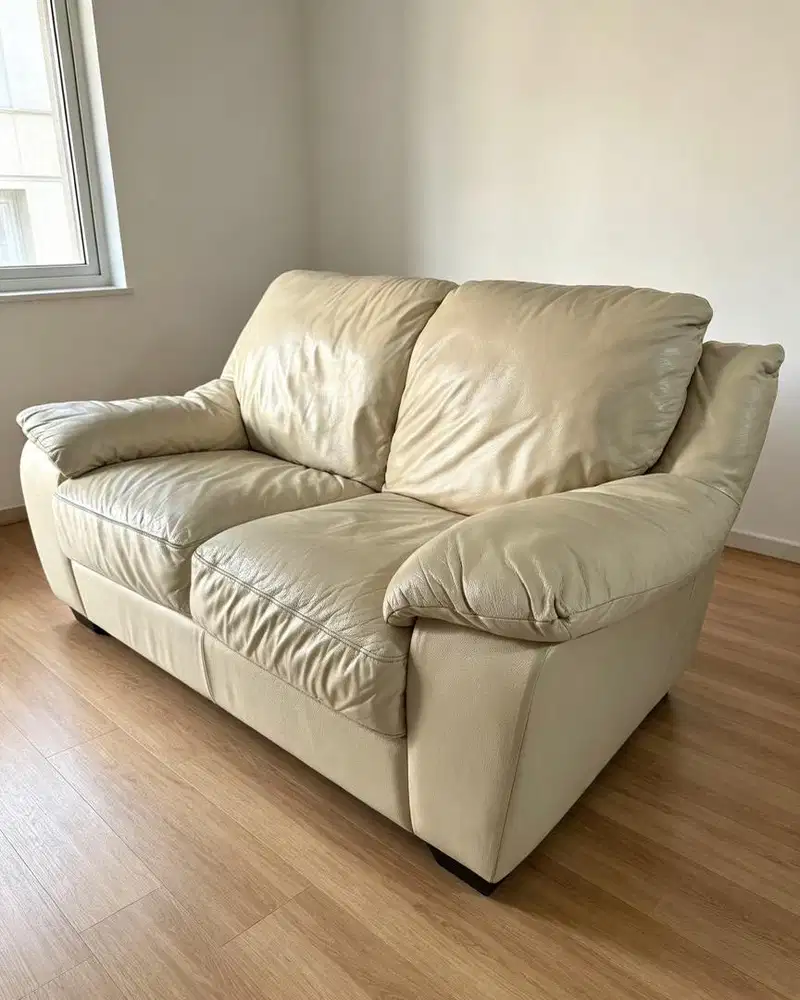 Sofa Natuzzi 2 Seat Full Italian Leather Genuine ( Kulit Asli Sapi )