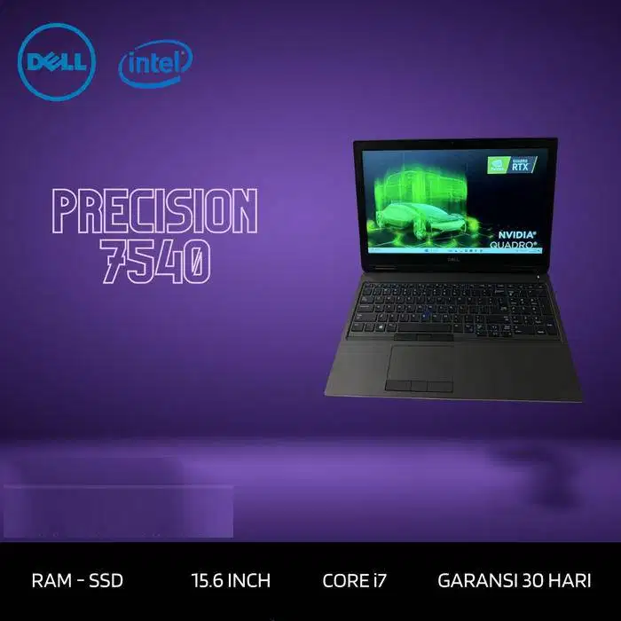 DELL PRECISION 7540 Core i7 Gen 9 32GB NVIDIA T2000 *RC
