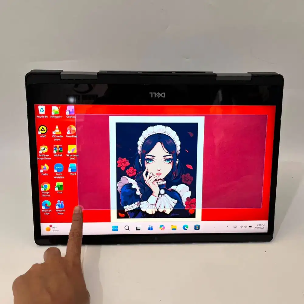DELL INSPIRON 5491 2IN1 TOUCHSCREEN  core i7-10510 RAM 16GB  SSD 512Gb
