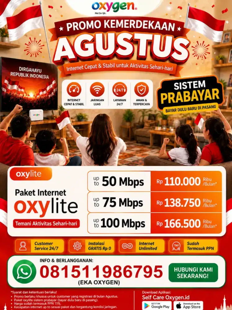 WiFi Oxygen Cepat & Stabil