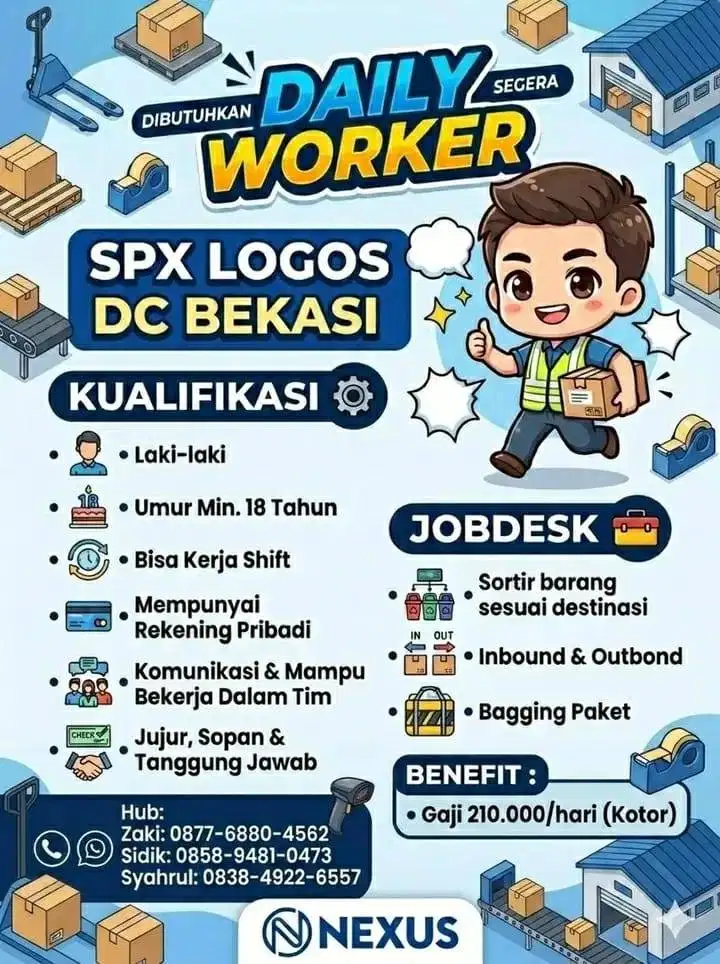 LOKER GUDANG SHOPEE BEKASI DC